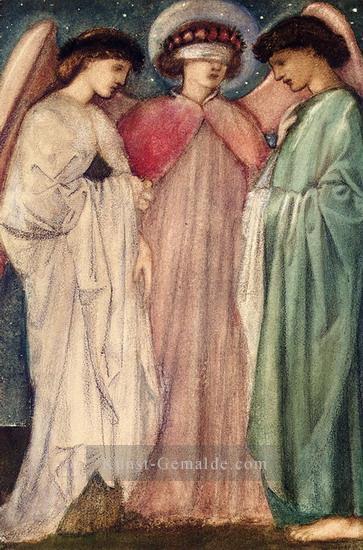 die erste Ehe Präraffaeliten Sir Edward Burne Jones Ölgemälde